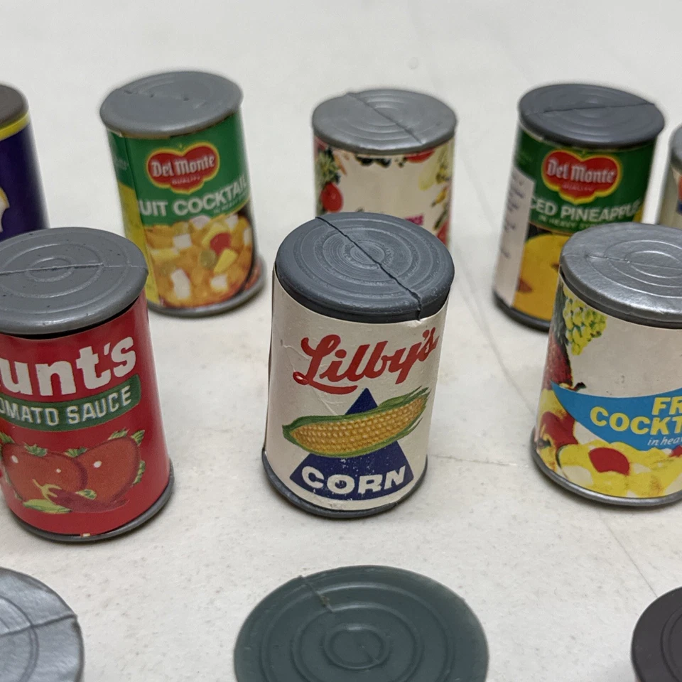 Lote 30+ Caja de latas de comestibles vintage para casa de muñecas Libby Giant Campbell's DelMonte Ritz Foto 4 de 4
