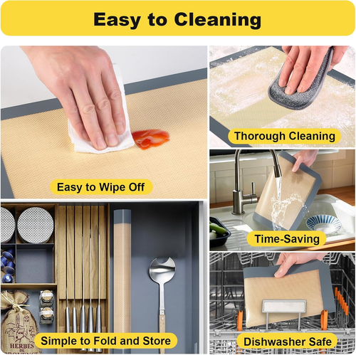 Silicone Baking Mat, Silicone Cookie Sheets for Baking 16.5"L X 11.6"W 2 Pack Re - Picture 5 of 7