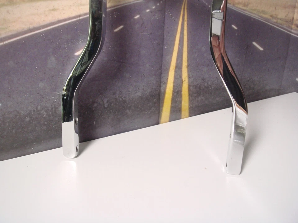 Harley XL Alto Sissy Bar Respaldo 20" Cromo Sportster 57-1978 V-Twin 50-0460 X4 Foto 2 de 4