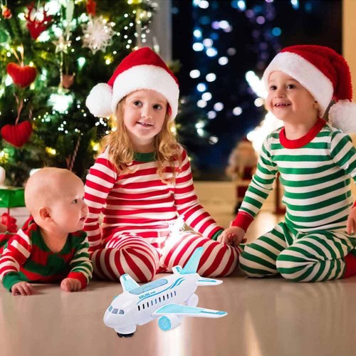 Modelo de juguete de avión para niños con sonidos de música para regalos para... - Imagen 12 de 12