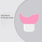 Eyeliner Stencil Silicone Reusable Eye Makeup Aid Tool Cream Applicator (Pink)