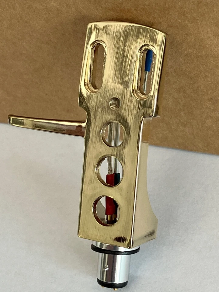 Gold Turntable Headshell + High quality SILVER Cartridge Wires, Technics DJ Type - Image 4 of 4