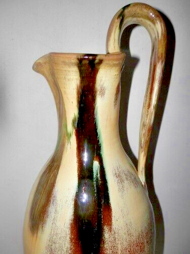 NORTH CAROLINA A. R. COLE? POTTERY 19 1/2" REBECCA PITCHER 5 COLORS MINT BIN - Picture 2 of 14