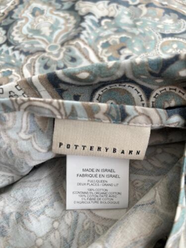 POTTERY BARN MCKENNA PAISLEY FULL / QUEEN DUVET #323 - Picture 1 of 9