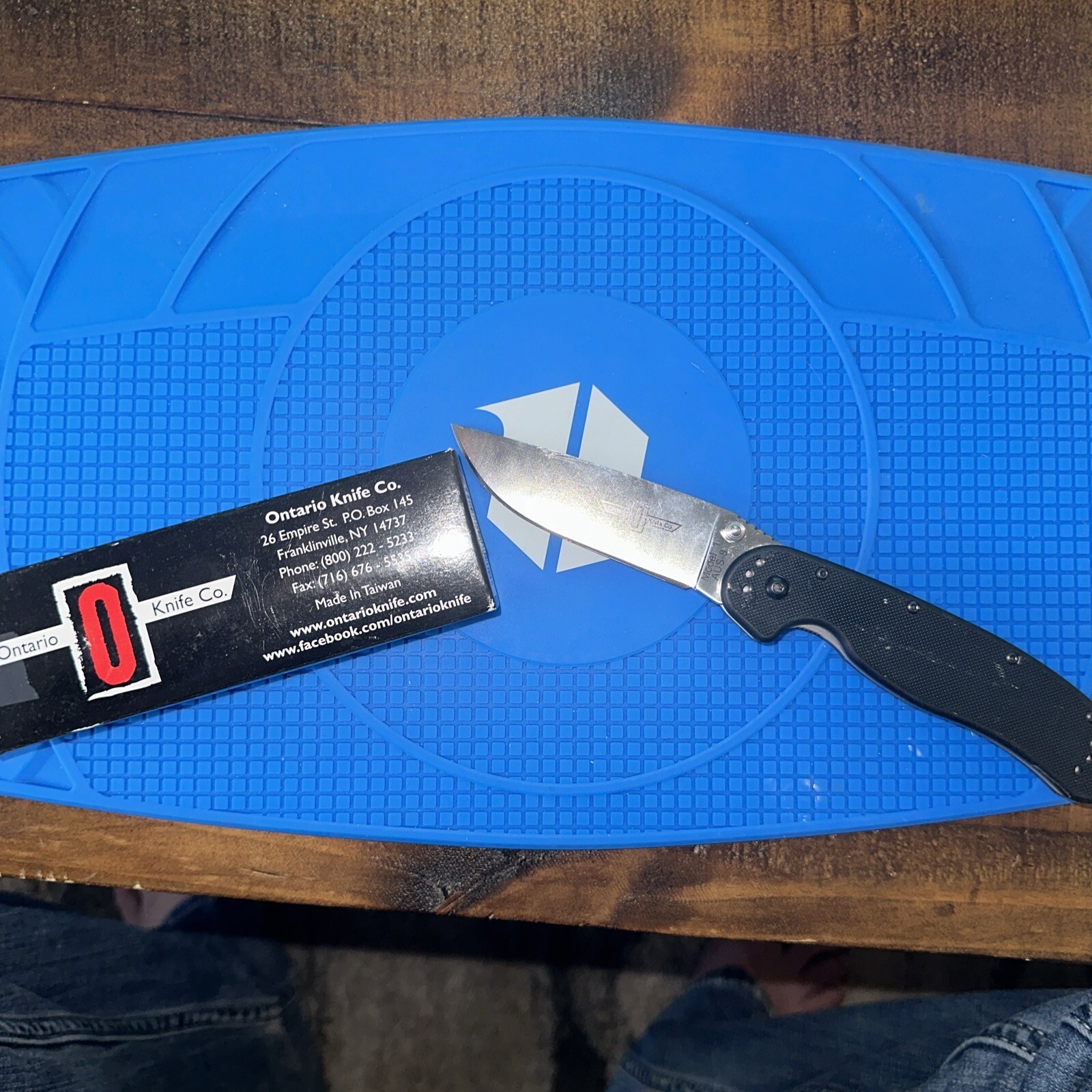 Ontario Knife Company Model Rat 1A Manual Open Black Aus8 eBay