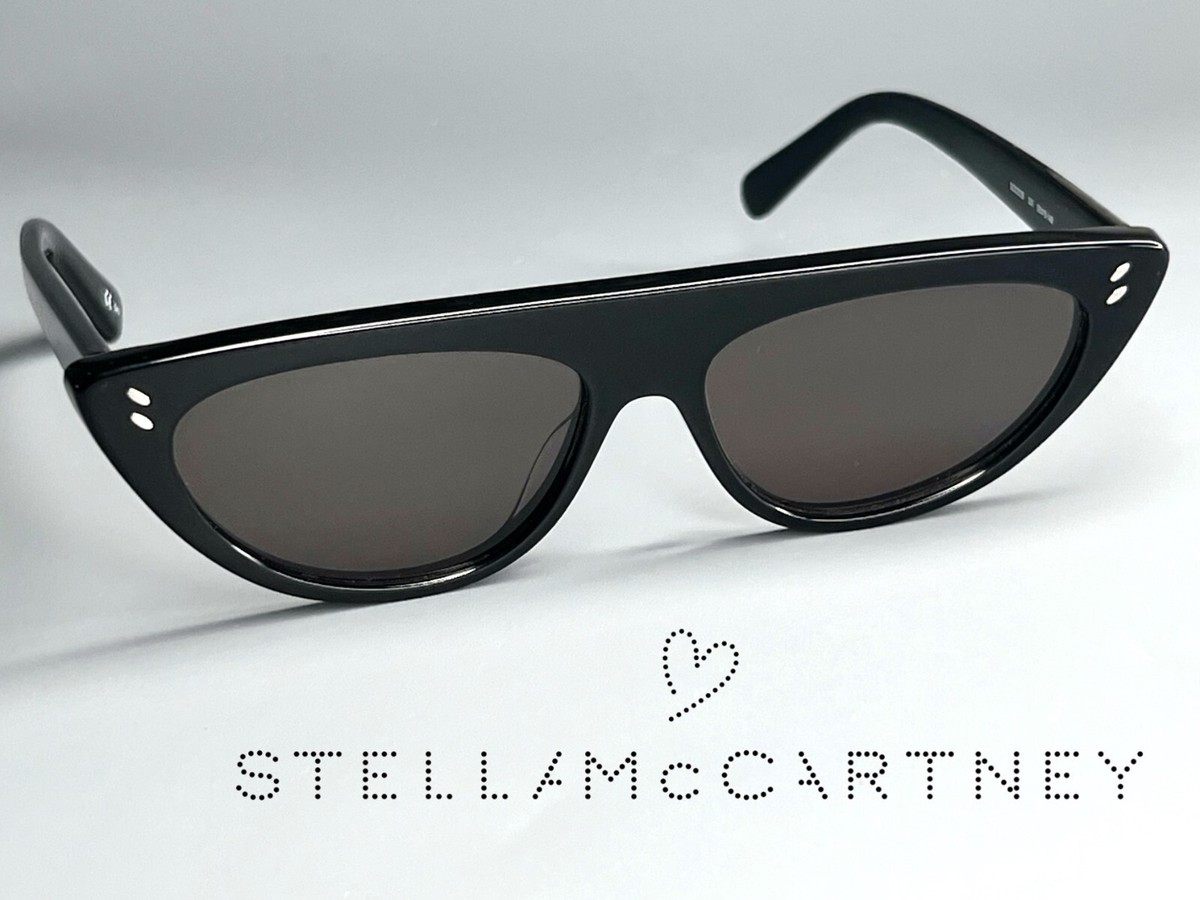 Stella McCartney Mirrored cats eye sunglasses with original tags. Stella McCartney Cat-Eye Mirrored Sunglasses w/ Tags - Black  main image 3