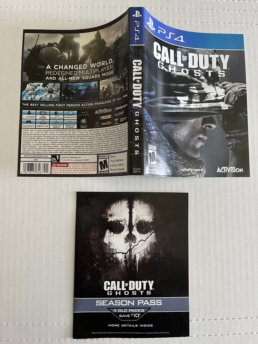 Call Of Duty Ghosts Ps4 - Usado, call duty ghosts ps4 