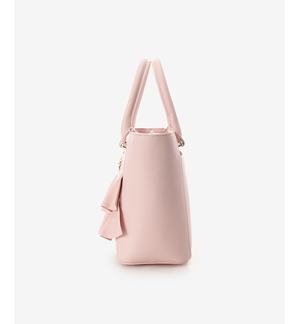 Samantha Vega Pink 2Way Hand Bag Shoulder Frill Ribbon