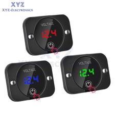 12V-24V LED Digital Voltmeter Waterproof Voltage Gauge Meter Touch Display Panel