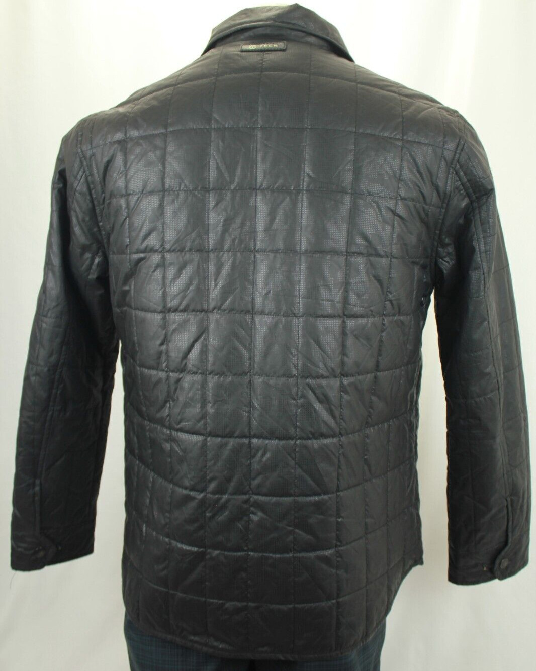 T-TECH BY TUMI MEN'S BLACK POLYFIL QUILTED JACKET SIZE M VGC!