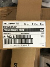 Sylvania FLUORESCENT F15T8/DCW/RP 21603-6 15W PREMIUM COOL WHITE NIB