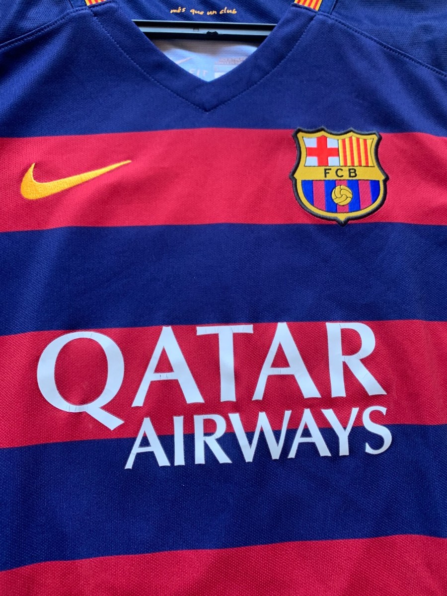 15-16 FC Barcelona MESSI 10番　NIKE Sホーム半袖 10 Messi FC Barcelona Nike 2015/16 Home Football Shirt