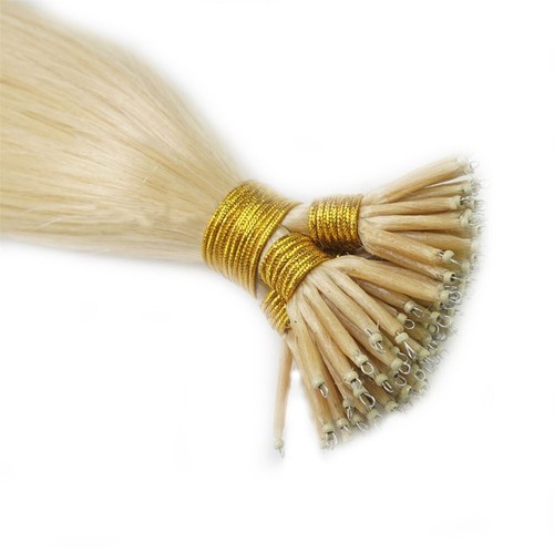 Nano Micro Beads Link Hair Extensions Nano Ring Tip Remy Human Hair Straight 1g - Picture 55 of 113