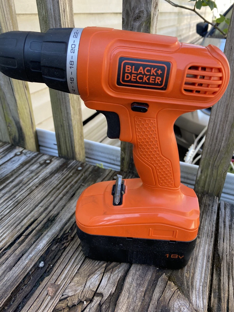 Gently - Used, Black & Decker 18v Cordless Drill With The Battery