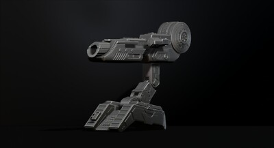 Predator Shoulder Cannon plasma Two Size File for 3D Printer - Model Printing -