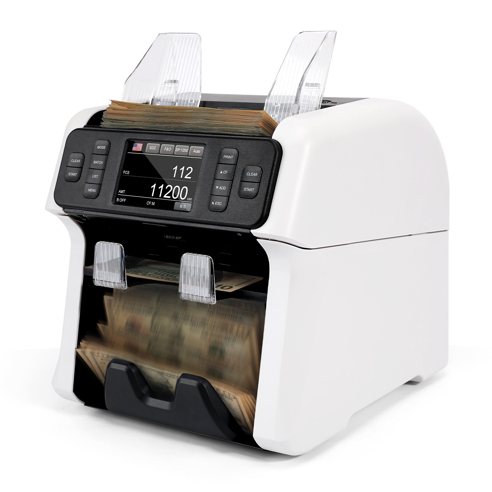 VS-75 Money Counter Machine Mixed Denomination with Reject Pocket Bill Sorter