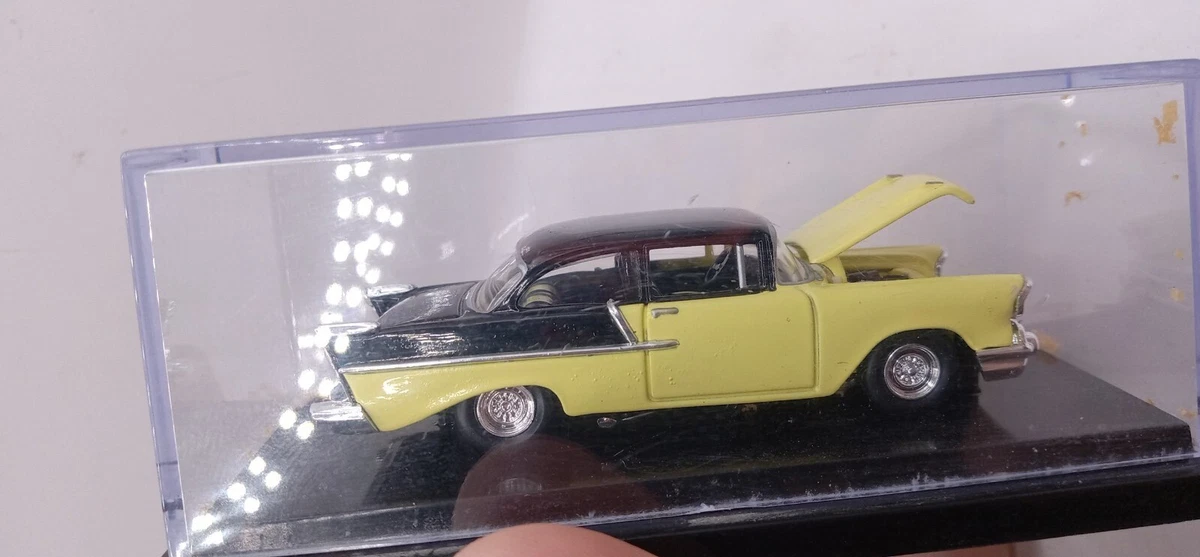 100% Hot Wheels 1957 Chevy 150 Sedan - Yellow Black In Plastic Case