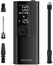 Airmoto Tire Inflator Portable Air Compressor - Cordless Air Pump for Car Tires