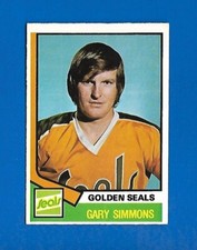 1974-75 OPC #371 GARY COBRA SIMMONS ROOKIE RC GOLDEN SEALS O PEE CHEE NHL