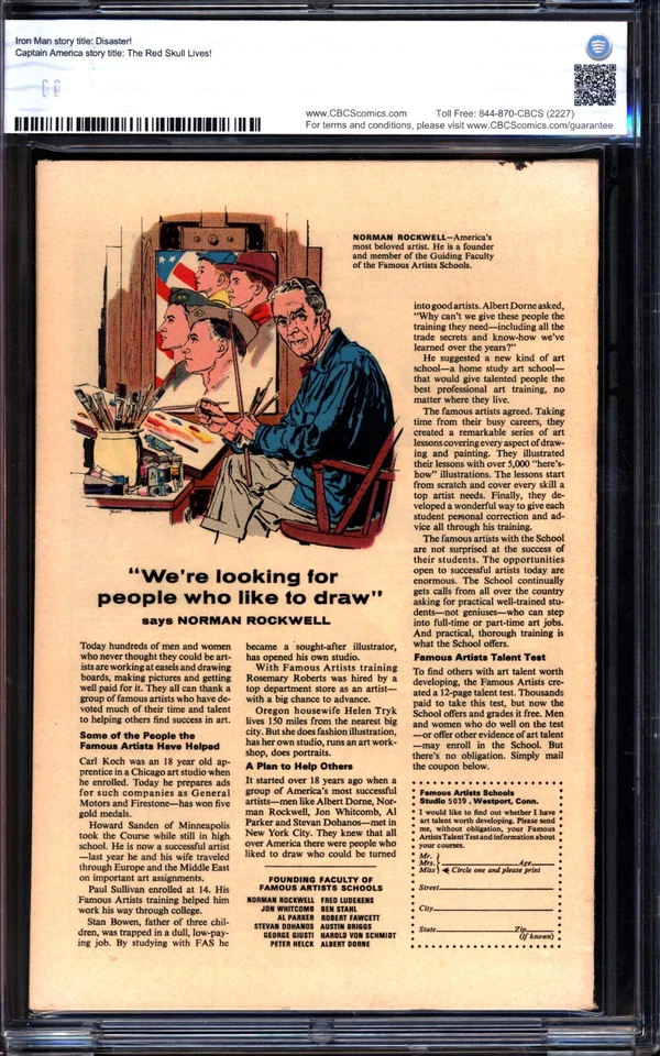 Tales of Suspense 79 cbcs 9.2 1º Cubo Cósmico Caveira Vermelha cgc Stan Lee Marvel 1966 - Imagem 2 de 2