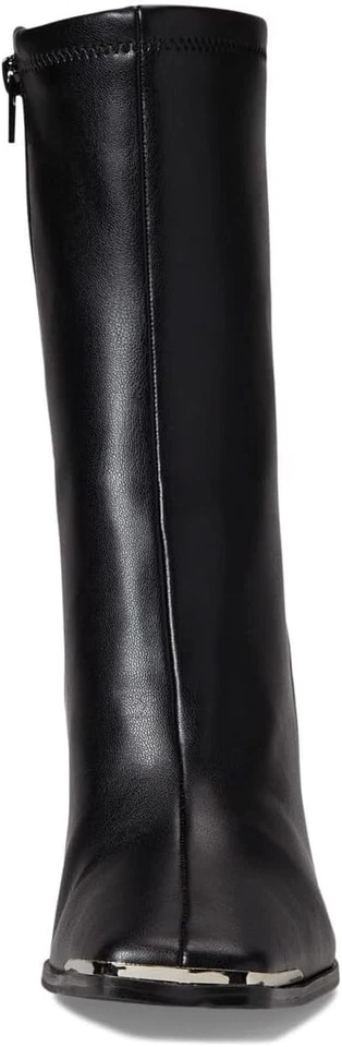 Botas de media pantorrilla chinas para mujer MARVIN detalles plateados cremallera interior negras Foto 2 de 4