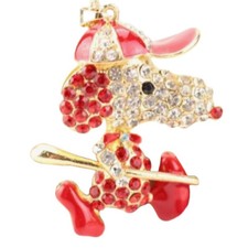 NEW NWOT Snoopy Dog Pendant Necklace Gold Gift US Shipping