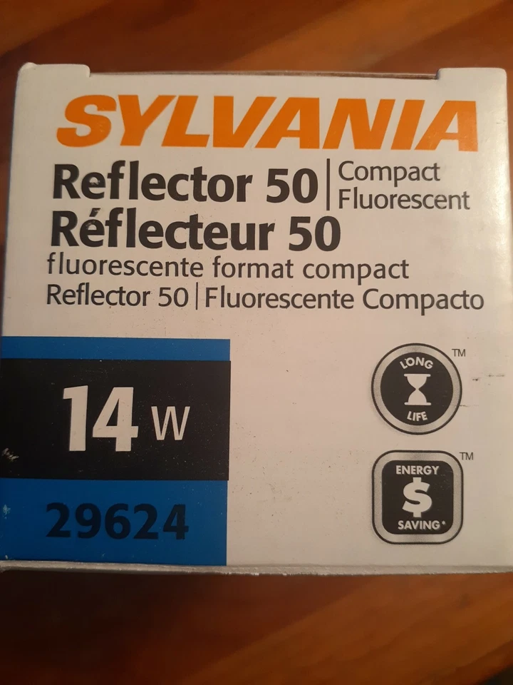 Sylvania CF14EL/R20/2700K 14W Fluorescent R20 Lamp Light Bulb 9W 2700K - Image 3 of 4