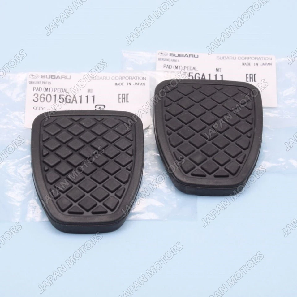 Dos pastillas de pedal de freno y embrague Subaru Impreza Legacy Forester 36015GA111 nuevas OEM Foto 3 de 4