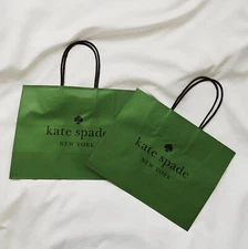 2 New Kate Spade Paper Shopping Gift Bag 8" x 10" x 4.5"