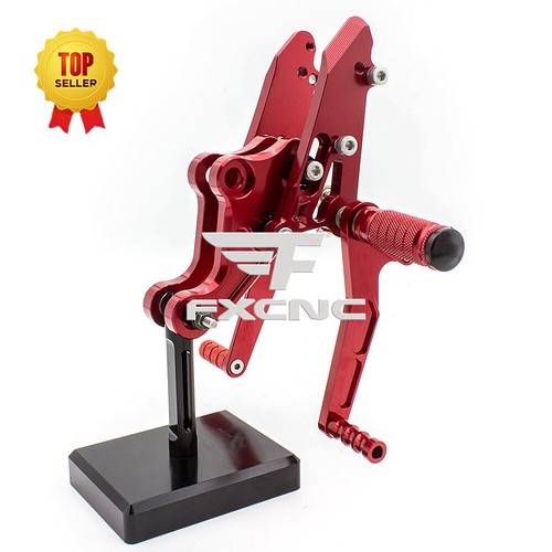 Para MSX125 MSX 125 GROM 2017-2020 Juego Trasero Delantero Reposapiés Pedal Rojo - Imagen 11 de 18