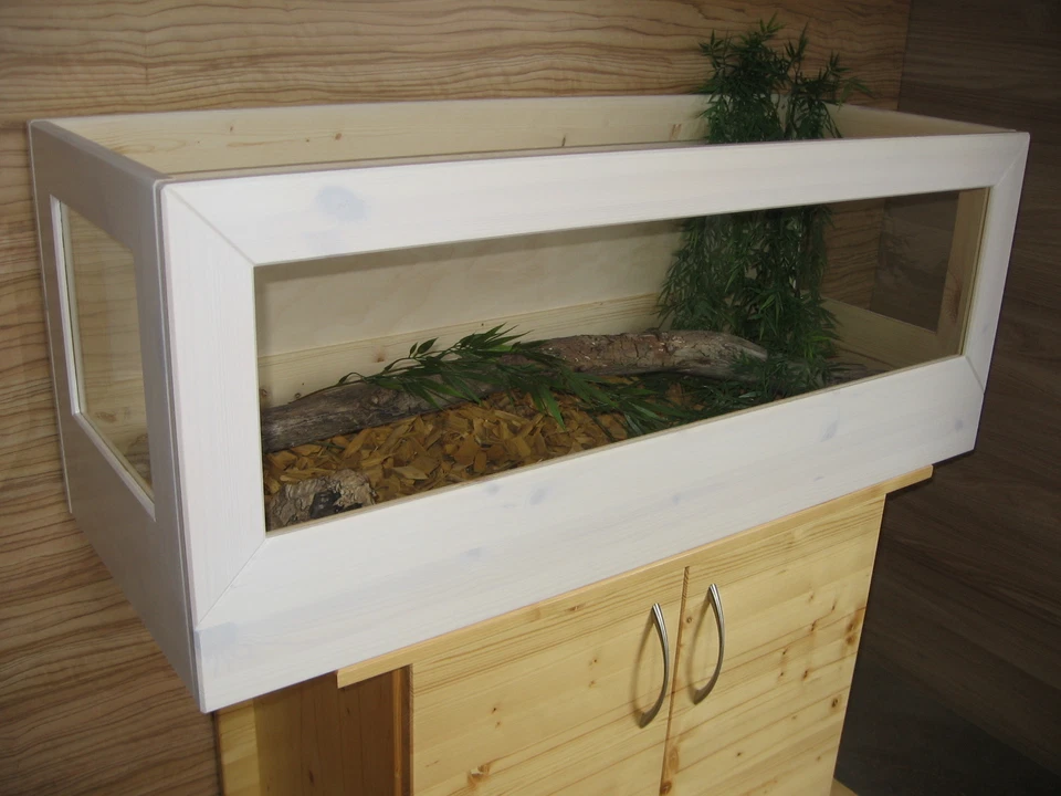 TISCHLEREI ANKER Schildkröten Terrarium 100*50*40cm aus Holz, Landschildkröten, Mäuse