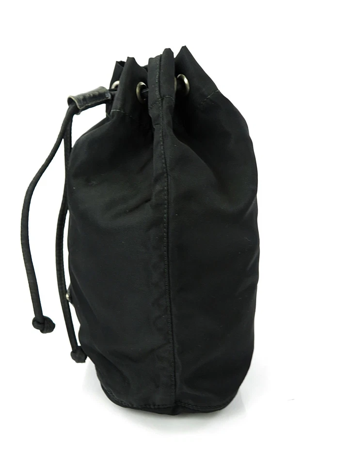 Auténtica cartera con cordón de nailon negra PRADA #62154 Foto 4 de 4