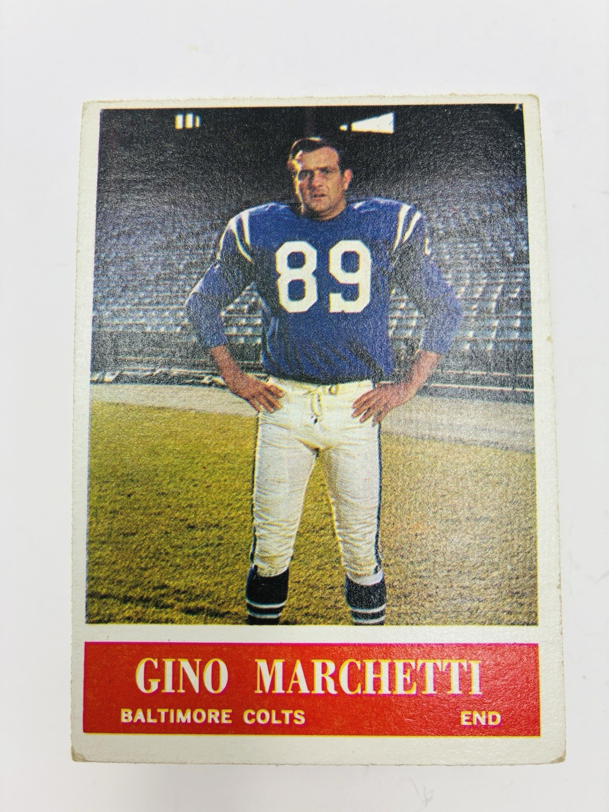 1964 Philadelphia GINO MARCHETTI #4 Baltimore Colts a066