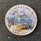 Colorized Kennedy Half Dollar D-Day Coutances Captured Free Shipping
