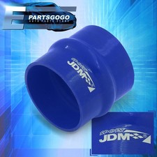 3.5" 89MM Straight Bellowed Hump 3PLY Silicone Coupler Turbo Piping Intake Blue