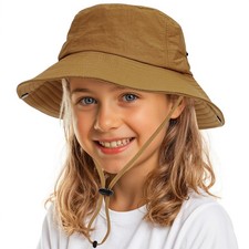 Kids Sun Hat Waterproof Bucket Hats for Boys Girls Summer Beach Sun Hats Outd...