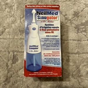 NeilMed Sinugator Cordless Pulsating Nasal Wash Kit Allergies Cold Sinus