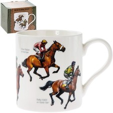 Winning Post Mug Horse Racing Mug Gift Set Red Rum Kauto Star Best Mate Nijinsky