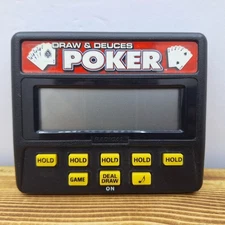 Draw and Deuces Poker - Handheld Electronic Video Game -