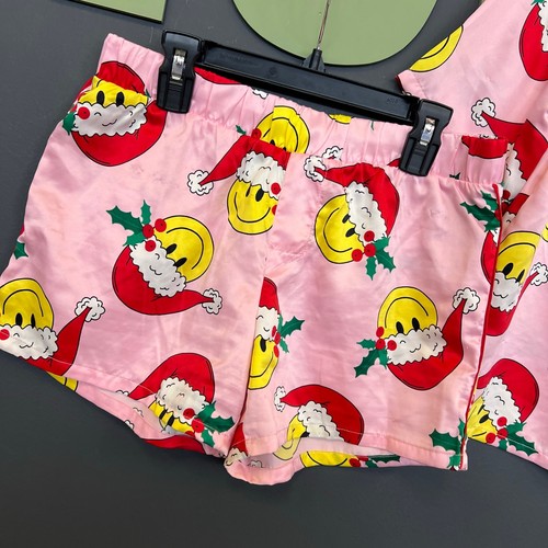 Art Class Girls Smiley Silk Christmas Pajamas Size Youth 14 - Picture 2 of 4