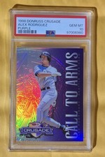 1998 Donruss Crusade Alex Rodriguez Purple PSA 10 Numbered /100