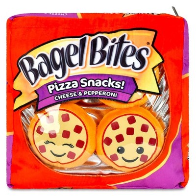 iscream  4596  Bagel Bites Cheese and Pepperoni Package Pillow Set  12'' x 12''