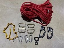 200' CMC 1/2" LIFE SAFETY ROPE PETZL ASCENDER CARABINER REPELLING RESCUE