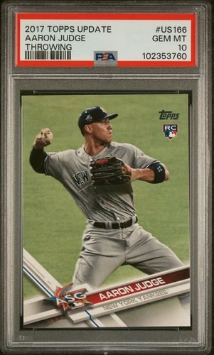 2017 Topps Update Aaron Judge Rookie RC #US166 PSA 10 Gem Mint Yankees