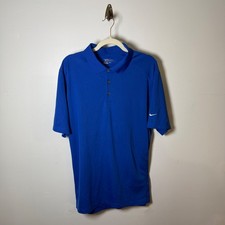 Nike Golf Tour Performance Polo Shirt Mens XL Royal Blue Dri-FIT Short Sleeve