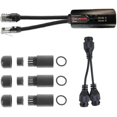 POE Splitter Adapter for IP Cameras - Connect 2 Cameras on 1 Cable