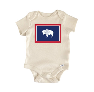Wyoming Newborn Baby Onesie  Bodysuit