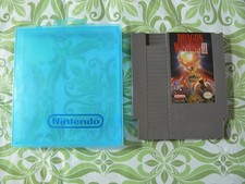 Dragon Warrior III (Nintendo NES, 1992) Authentic Tested Working -Blue Hard case
