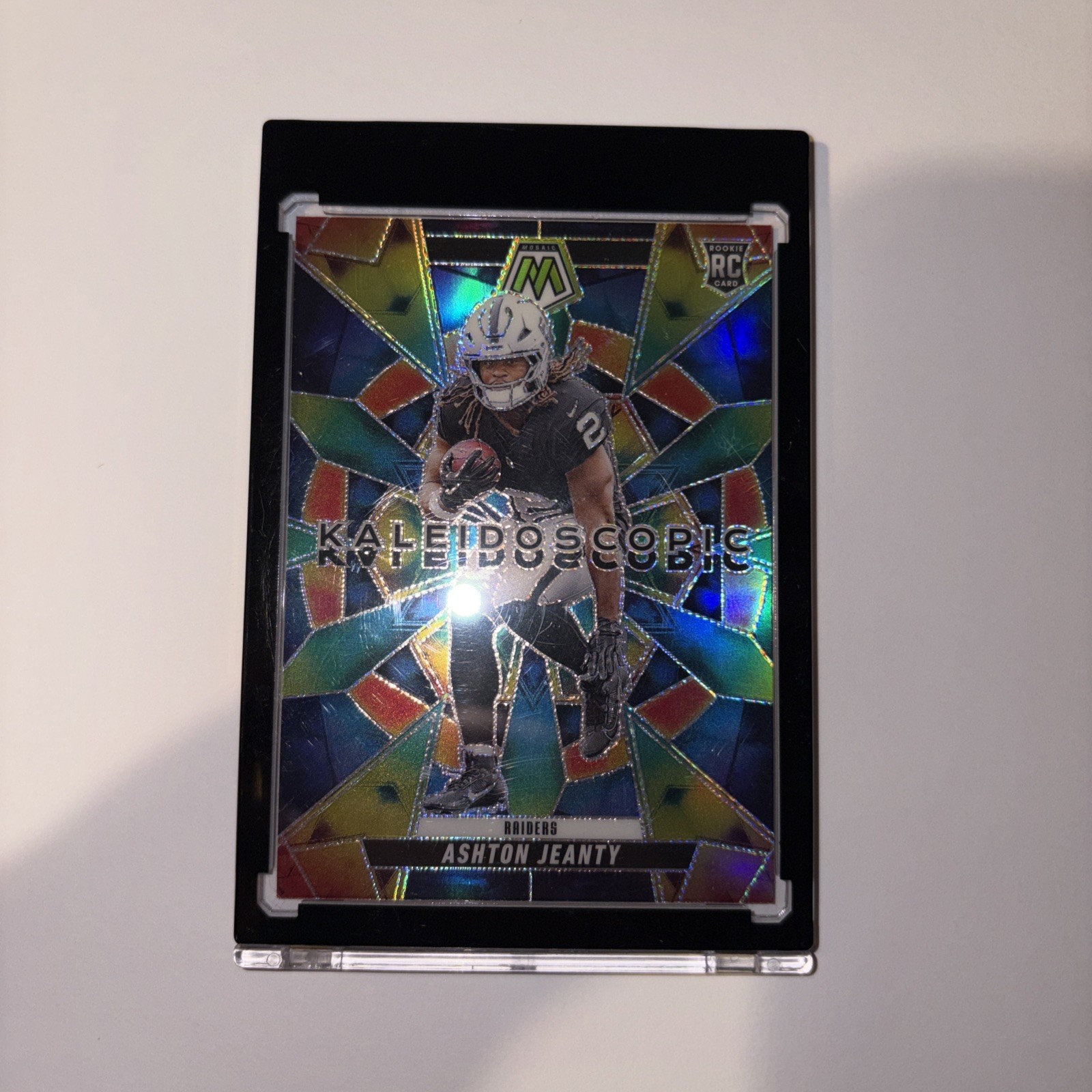 Ashton Jeanty 2025 Mosaic RC #9 Kaleidoscopic Rookie SP Case Hit Raiders TF1