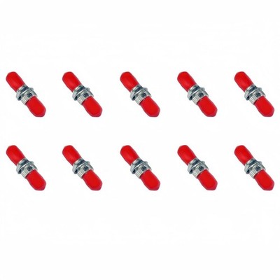 10 Pack ST to ST Fiber Coupler Singlemode Optic Adapter for Extending Cable